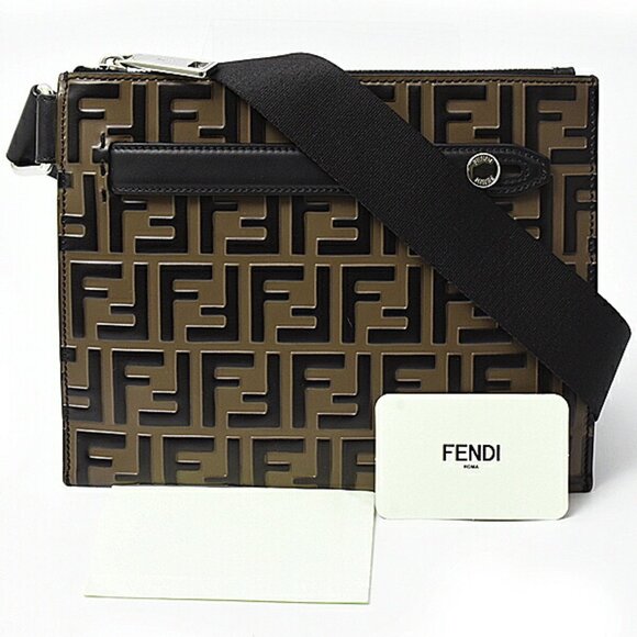 FENDI Brown Zucca Shoulder Bag - Picture 10 of 10